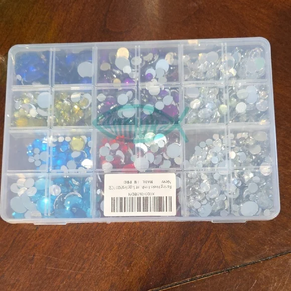 (J61) Multi-Color Rhinestone Set - Picture 1 of 6